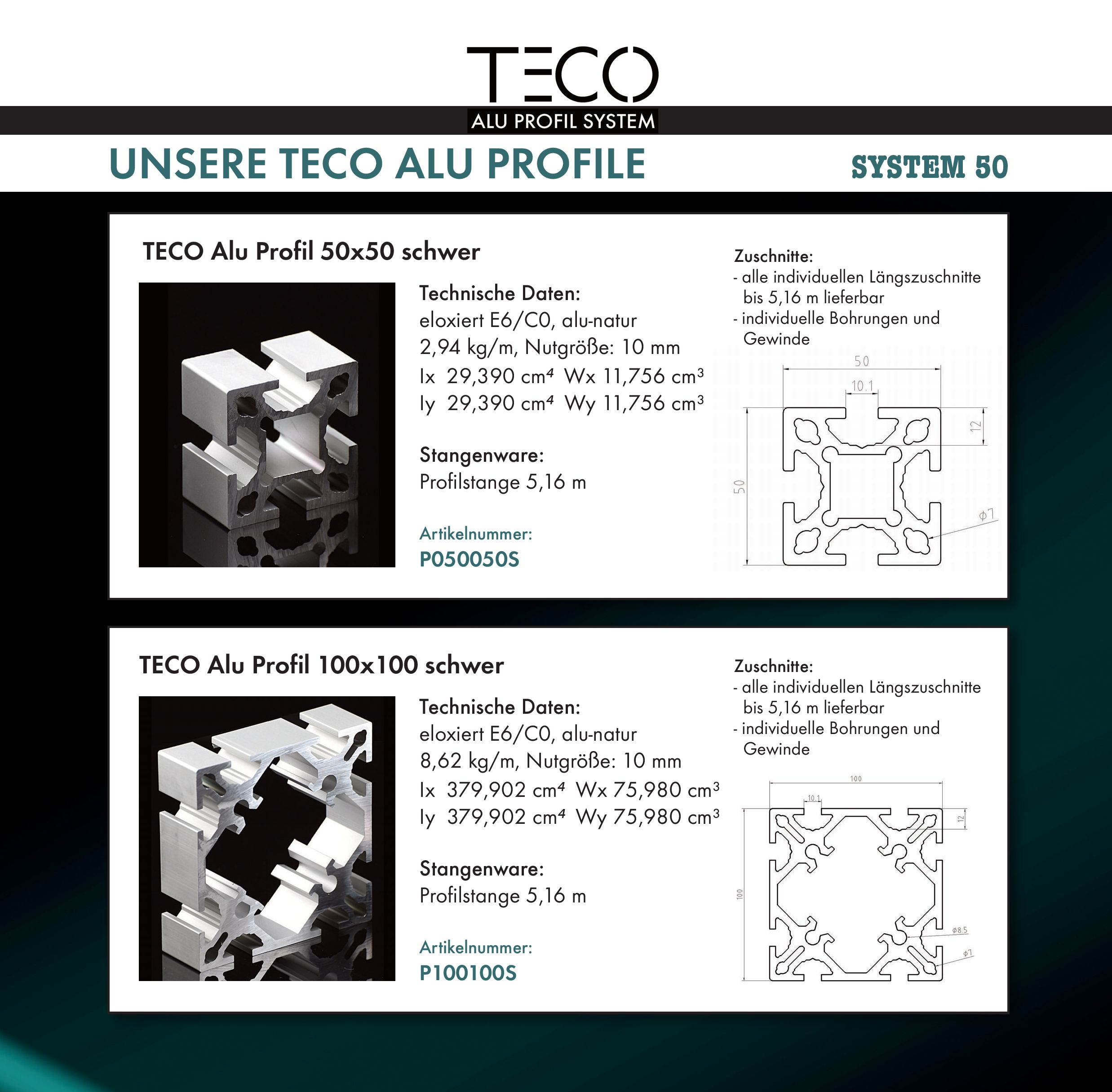 TECO Alu Profile